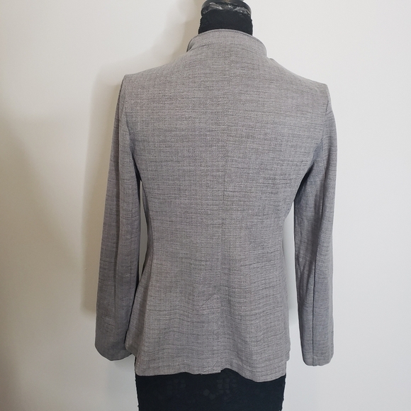 Banana Republic Blazer Jacket Womens Career Preppy 1 Button Gray Size Medium - Picture 5 of 10